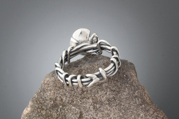 Wrapped Vine Ring with Dogwood Flower