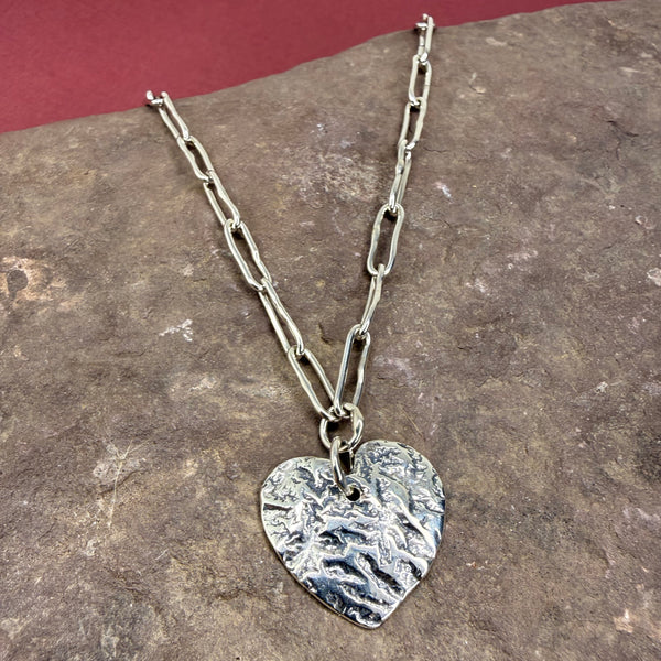 Medium Heart Drop Necklace