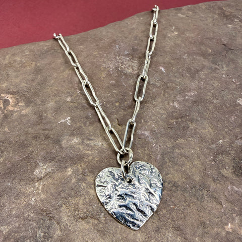 Medium Heart Drop Necklace