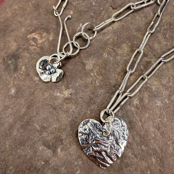 Medium Heart Drop Necklace