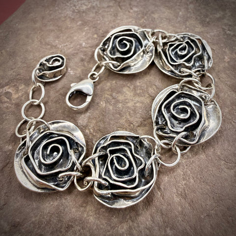 Rose Bracelet with rose charm