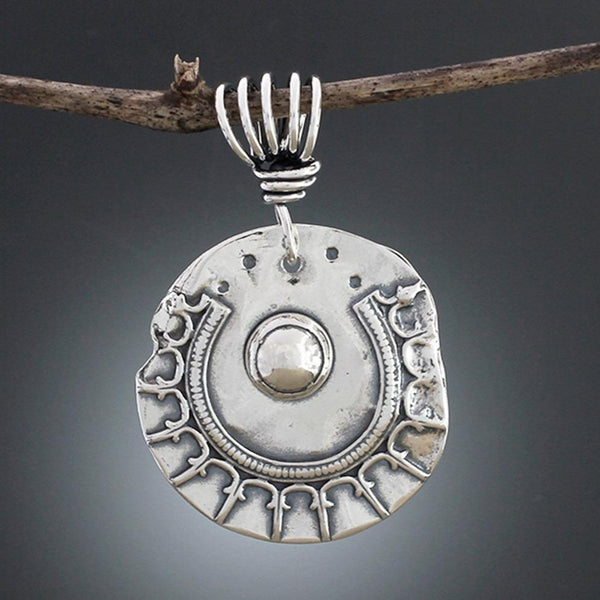 Sterling Silver Shield Pendant