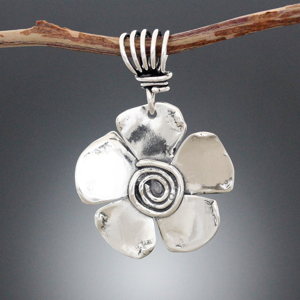 Spiral Flower Pendant