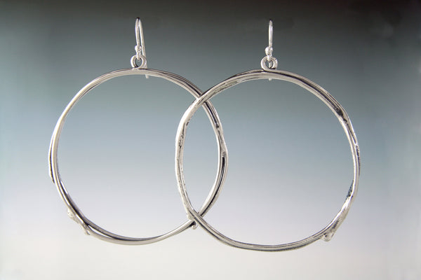 Vine Hoop Earrings - Large