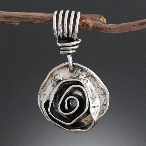 Signature Rose Pendant - Medium