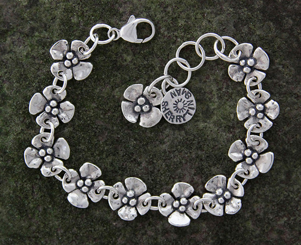 Dogwood Flower Bracelet - Small Dogwoods