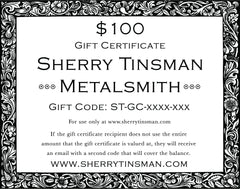 Sherry Tinsman Metalsmith Gift Certificate