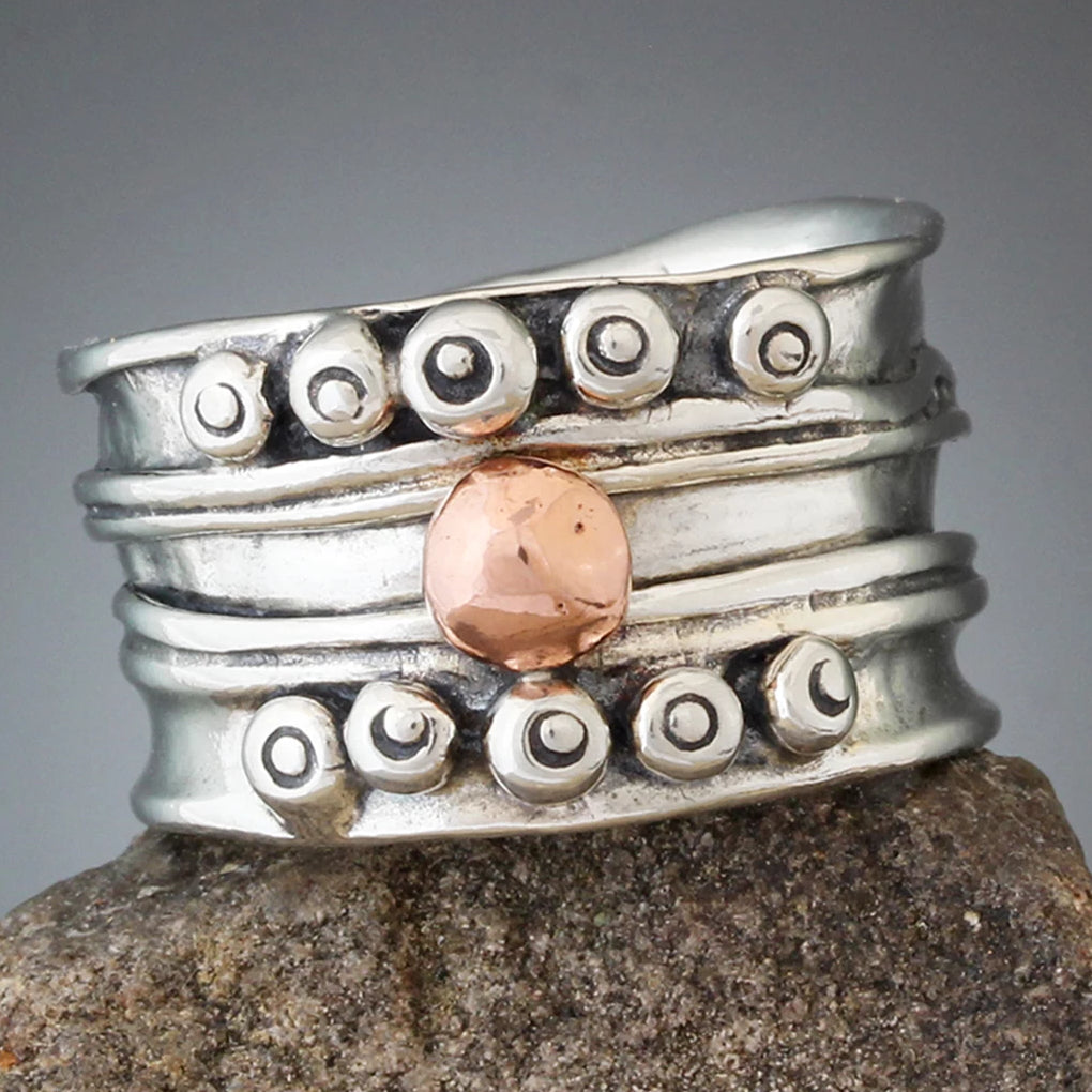 指輪・リング [COLDFRAME] SQUARED POTTERY VESSEL RING SQUARED POTTERY VESSEL RING