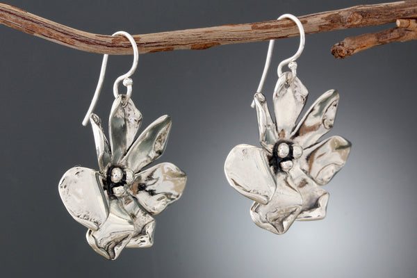 Sterling Silver Windflower Earrings