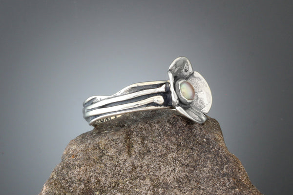 Dogwood Flower Pearl Ring