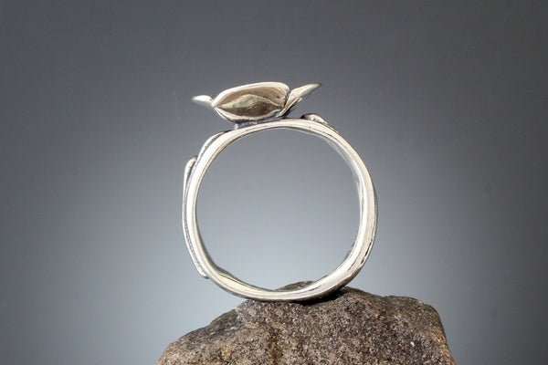 Dogwood Flower Pearl Ring