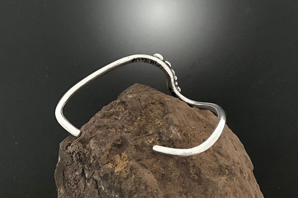 Wavy Cuff with Silver Balls