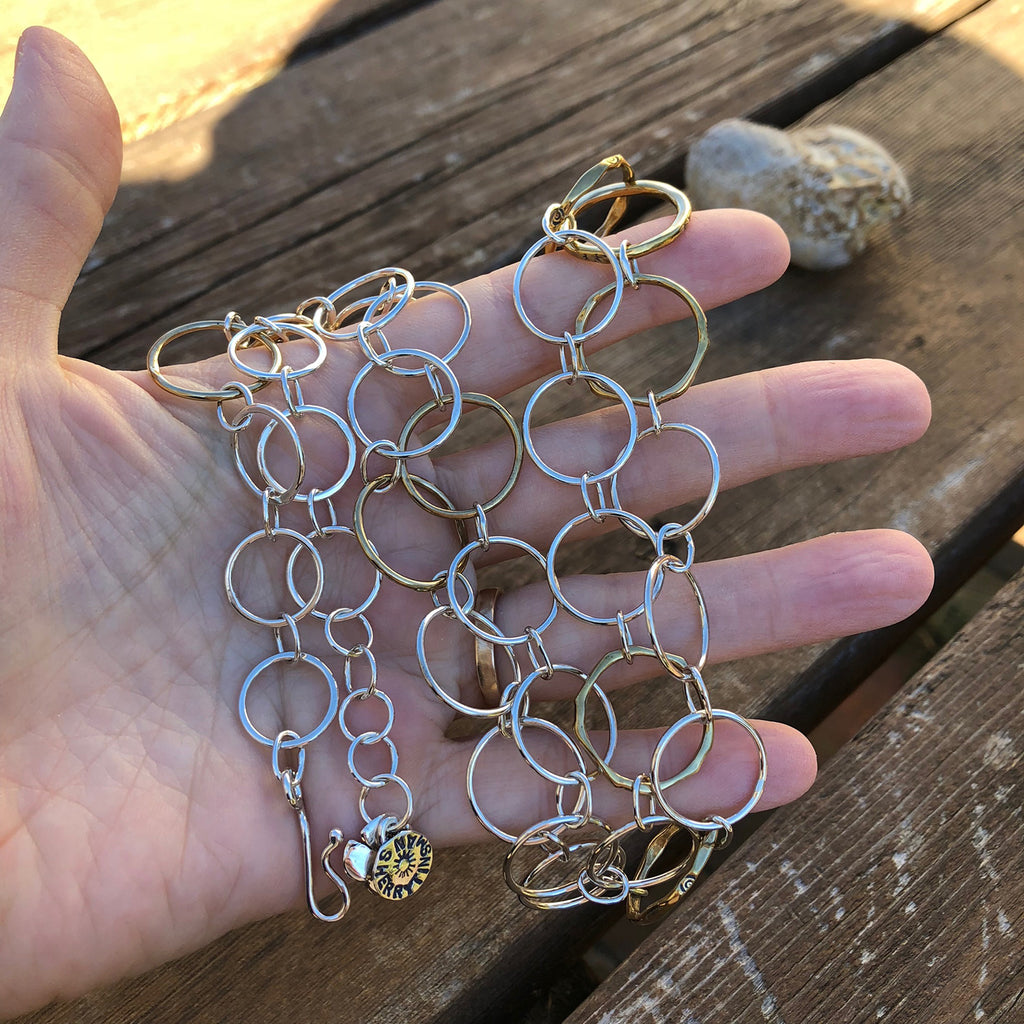 Hoop top link necklace