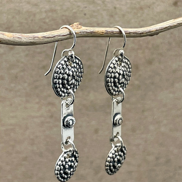Beaded Spiral Element Earrings