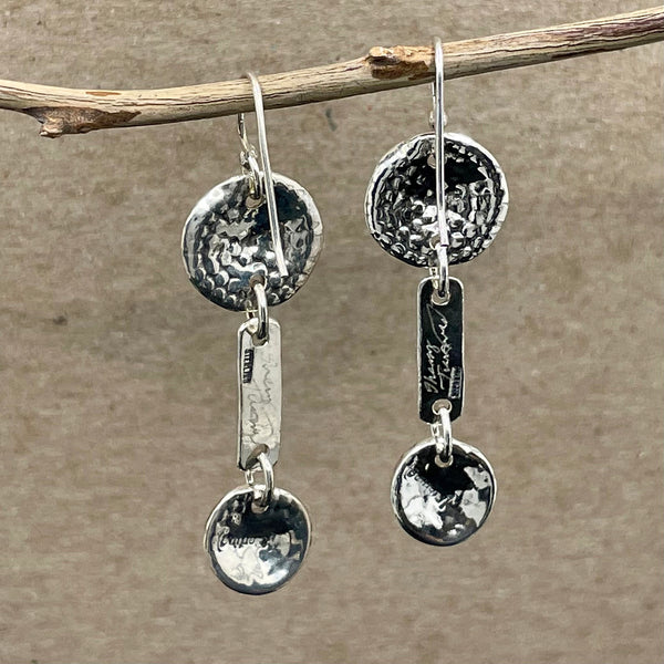 Beaded Spiral Element Earrings