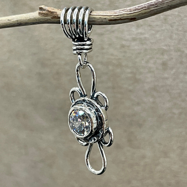 Faceted CZ Loop Pendant