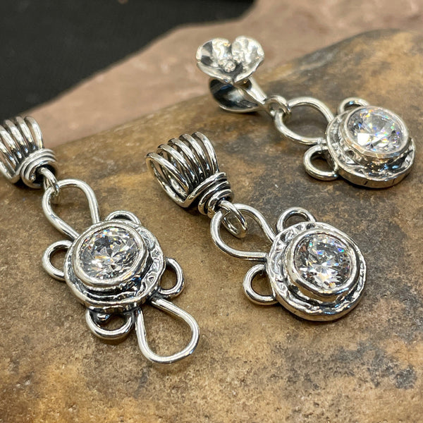 Faceted CZ Loop Pendant