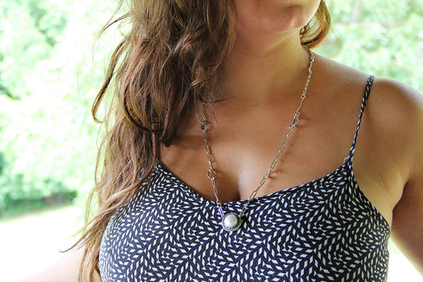 Pearl Necklace with Back Piece