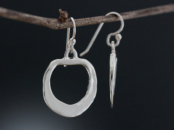 Sterling Silver Flare Hoop Earrings