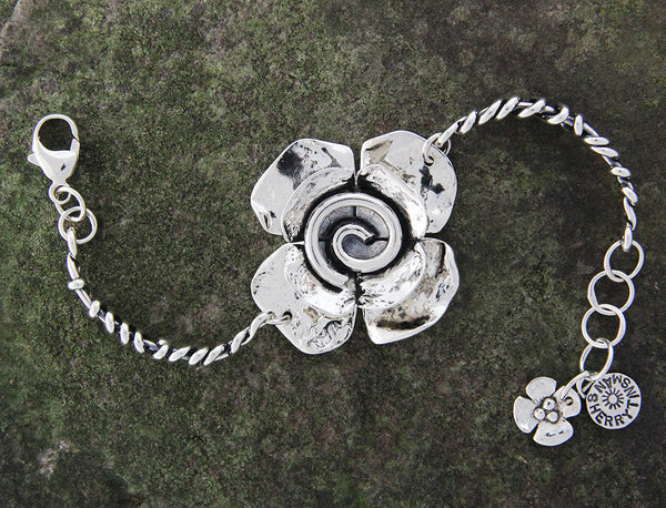 Spiral Flower Bracelet